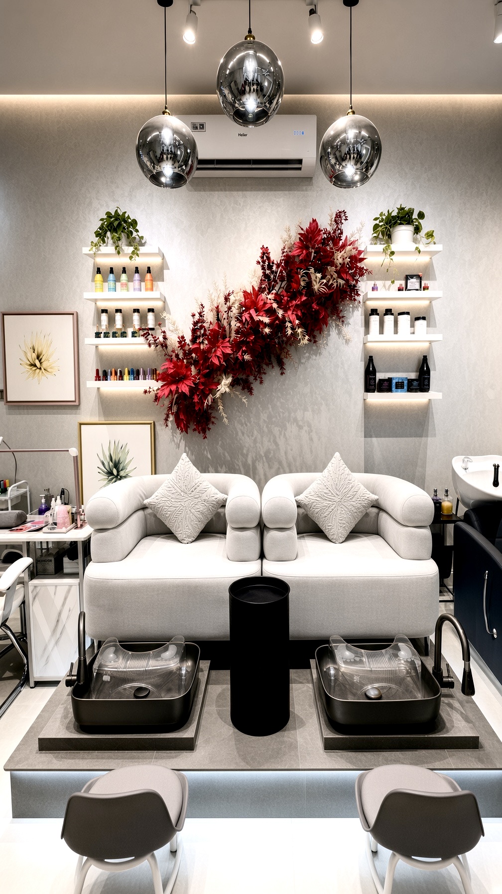 22 Shades Beauty Lounge interior in Al Yasmeen, Ajman